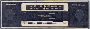 Realistic car stereo radio-cassette (12-1892) - 1981 catalog shot - RadioShackCatalogs.com