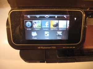 HP Photosmart 7510 control panel
