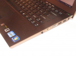 Sony VAIO Z Series right-hand side connections