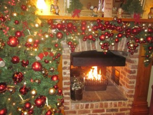 Christmas fireplace decoration - courtesy Shinead Feehan