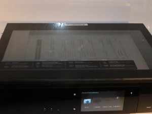 HP Envy 120 designer all-in-one printer see-through scanner lid