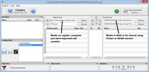 Setting up FreeFileSync for media syncing