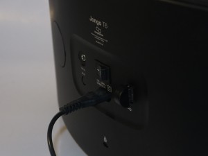 Pure Jongo T6 wireless speaker rear view with Wi-Fi button