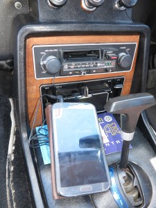 Cassette adaptor in use with a smartphone