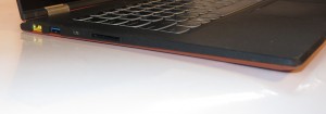 Lenovo Yoga 2 Pro convertible notebook left-hand side - power connection, USB 3.0 port, microHDMI socket, SDXC card reader