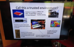 A high-resolution image from PowerPoint on a DLNA-capable Smart TV