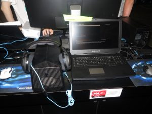 Alienware high-performance laptop computer with Graphics Amplifier external GPU module
