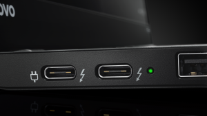 Lenovo ThinkPad X1 Carbon USB-C Thunderbolt-3 detail image - press picture courtesy of Lenovo USA
