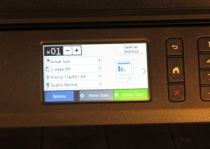 Brother MFC-J5730DW multifunction inkjet printer detailed function display