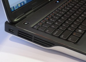 Dell XPS L702x multimedia laptop side vent grille
