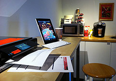 HP Envy 100 used as public printer at Stay On Beverly