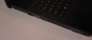 Sony VAIO EJ-series laptop Left-hand-side connections
