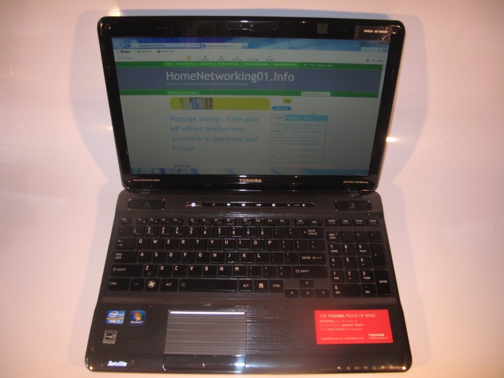 Toshiba Satellite P750 multimedia laptop