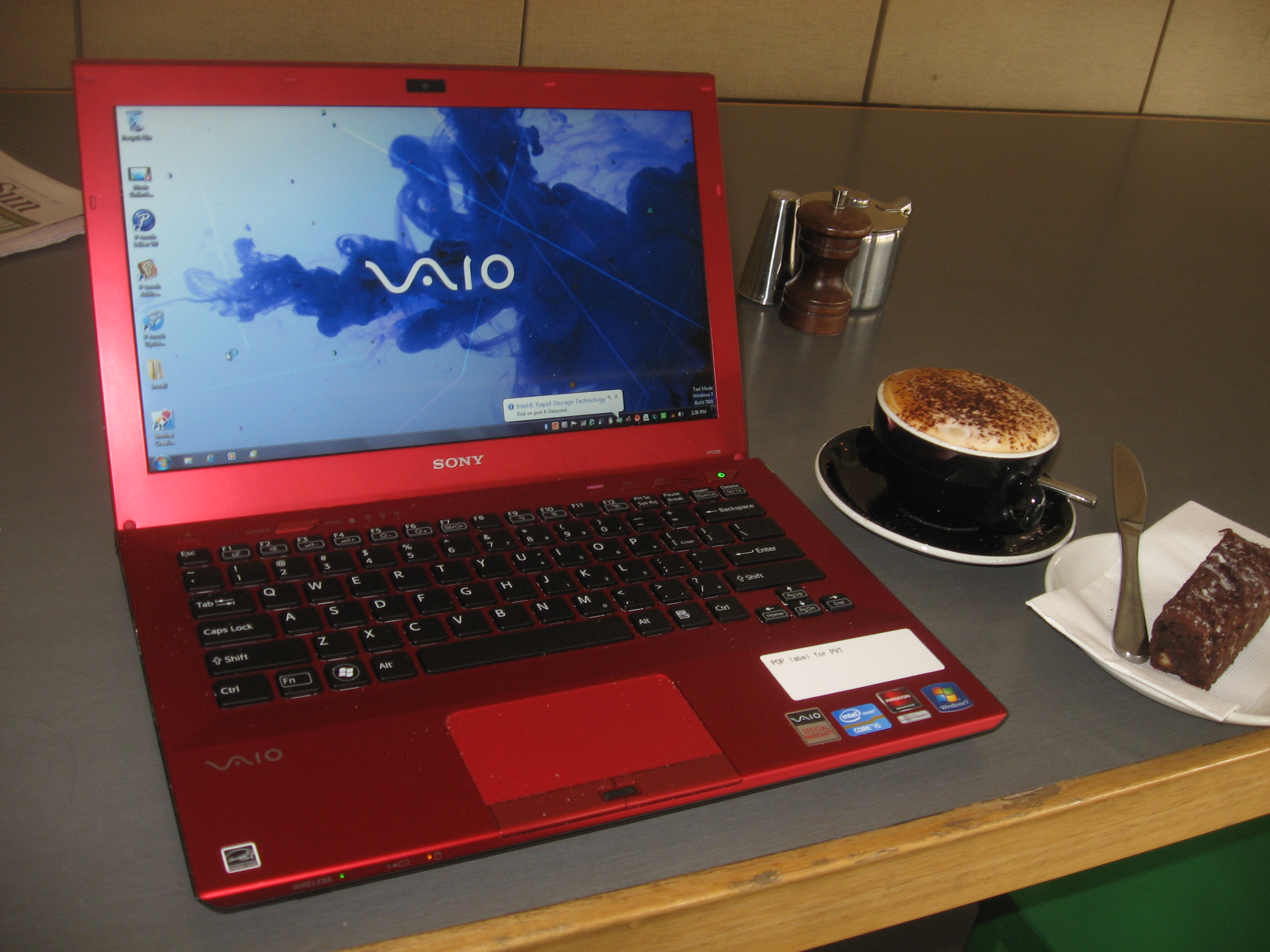 Product Review–Sony VAIO S Series notebook computer (Model: SB36FG/R)