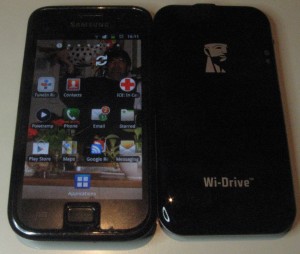 Kingston Wi-Drive and Android smartphone