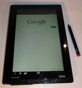 Lenovo ThinkPad Tablet with stylus