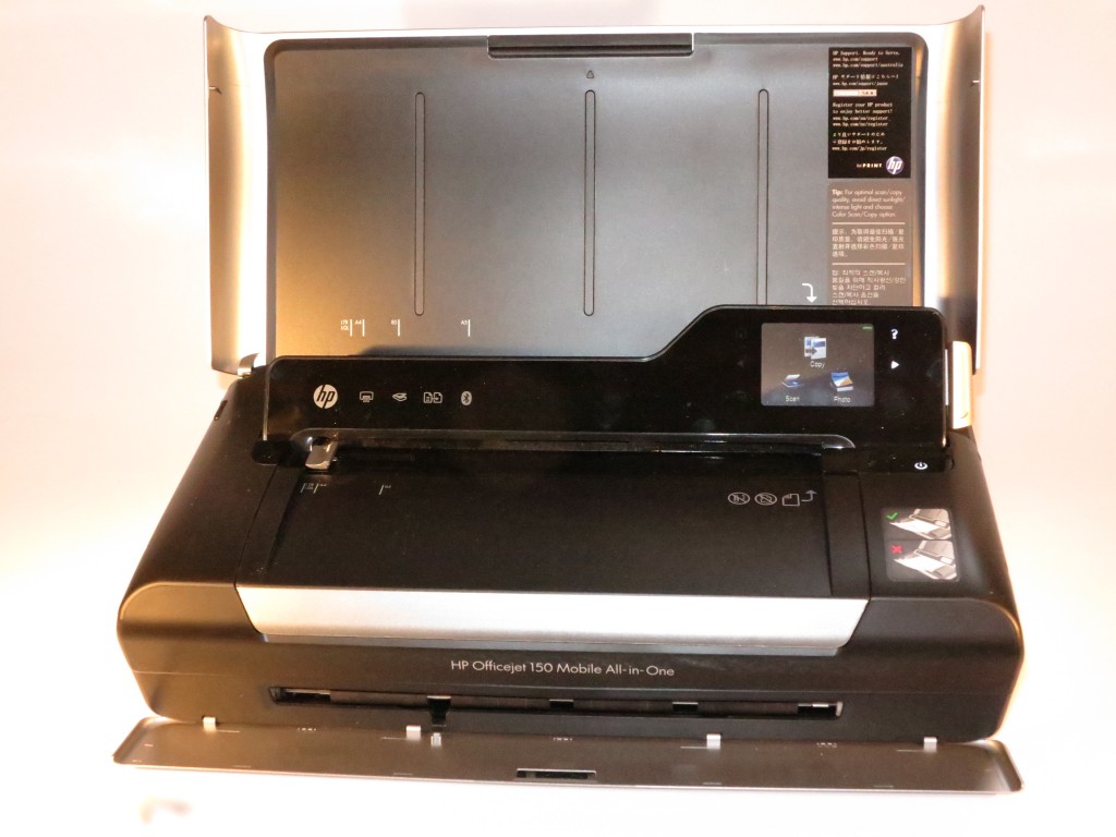 HP OfficeJet 150 mobile multifunction printer ready for operation