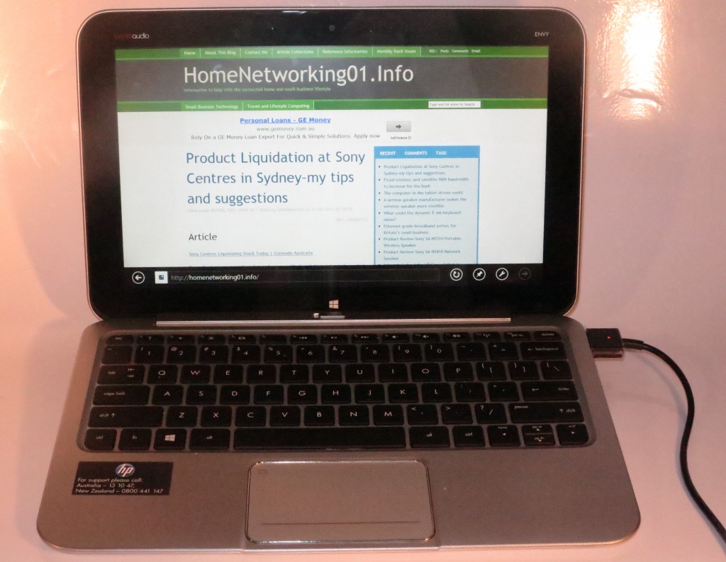 HP Envy X2 Detachable-Keyboard Hybrid Tablet