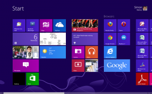 Windows 8 Modern UI start screen