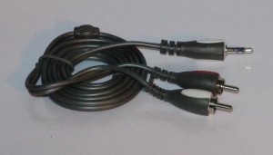 3.5mm stereo to 2 RCA plug audio cable for most audio equipment