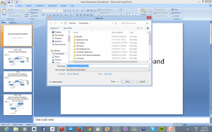 Select "JPEG File" for exporting PowerPoint slide or presentation for use with DLNA devices 