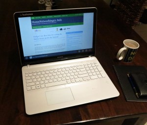Sony VAIO Fit 15e on dining table