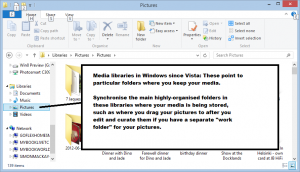 Media libraries in Windows 8.1
