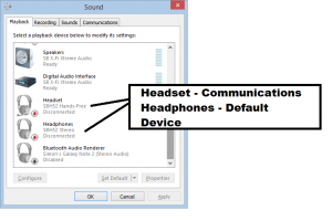 Bluetooth headset as two devices