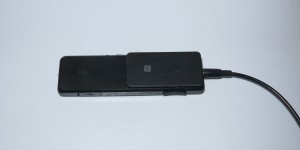 Sony SBH-52 Bluetooth headphone adaptor NFC tie clip