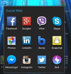 Many social networks and communications apps here