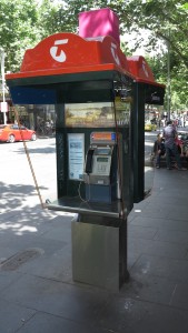 Telstra public phone booth
