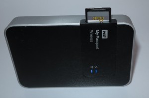 WD MyPassport Wireless mobile NAS with SD card
