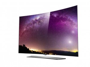 LG's 4K OLED curved TV press picture courtesy of LG America