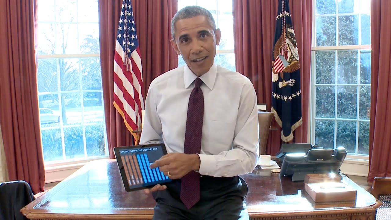 President Obama speaks out for real competition in US Internet service