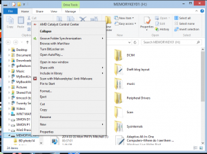 Windows Explorer (File Explorer) eject option