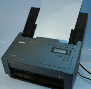 Brother PDS-6000 high-speed document scanner - loaded deck