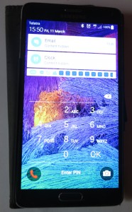 Android main interactive lock screen