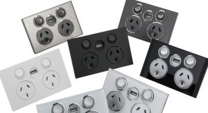Clipsal Saturn USB double power outlets press image courtesy of Clipsal
