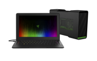 NVIDIA offers external graphics module support for their Quadro workstation graphics cards