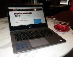 Dell Inspiron 13 7000 2-in-1 laptop at Rydges Melbourne hotel