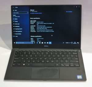 Dell XPS 13 9360 8th Generation clamshell Ultrabook