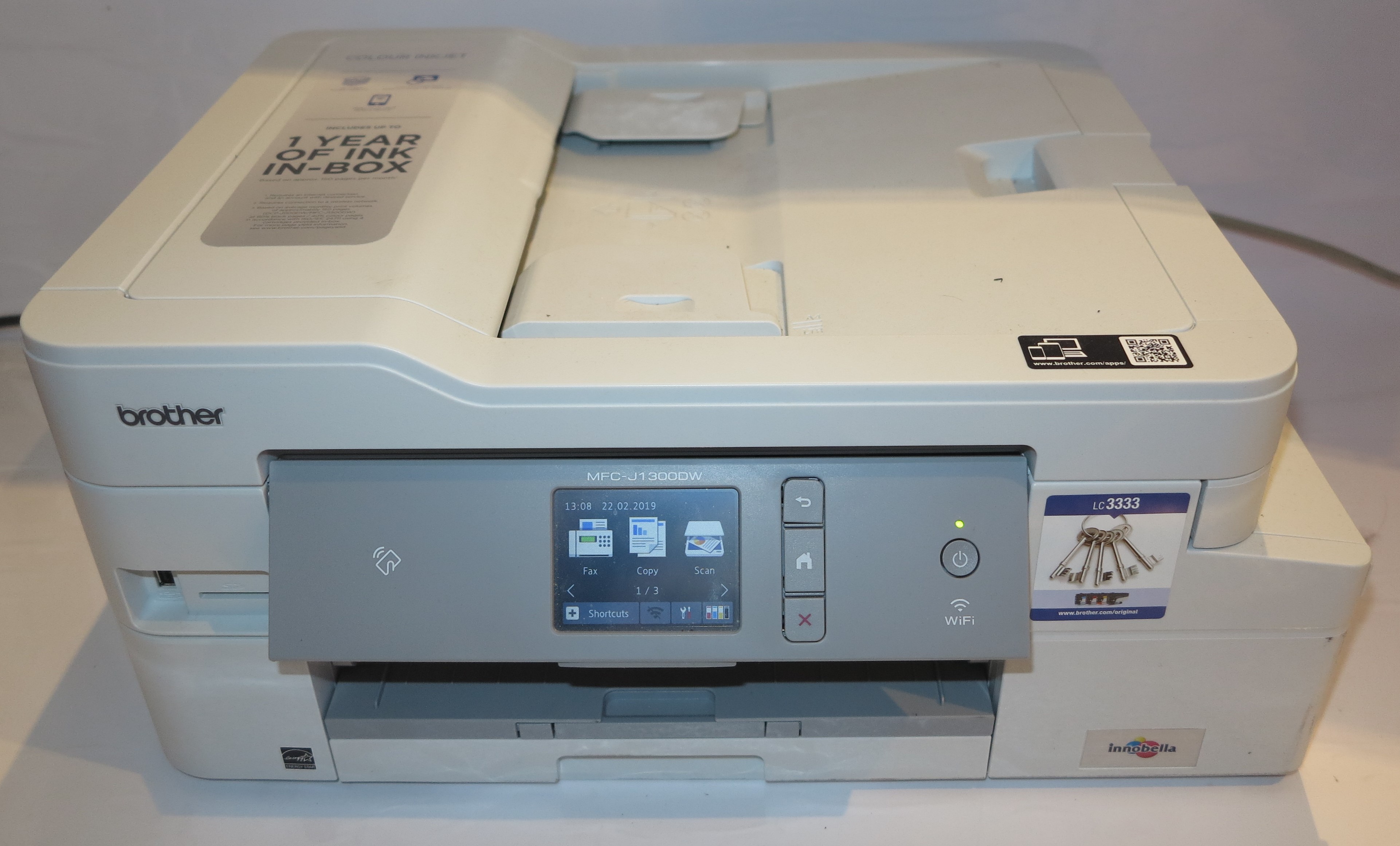 Brother MFC-J1300DW INKVestment colour inkjet multifunction printer