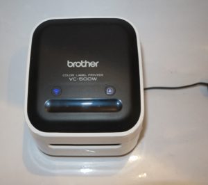 Touch control on Brother VC-500W colour direct-thermal label printer