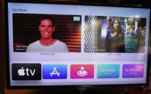 tvOS Apple TV with Up Next list