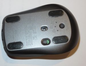 Logitech MX Anywhere 3 Bluetooth mouse - underneath view