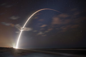 Starlink satellite launch photo courtesy of SpaceX