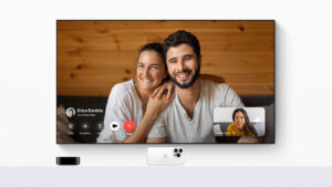 Apple TV FaceTime conversation image courtesy of Apple