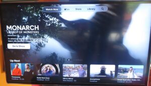 Apple TV tvOS content recommendation screen